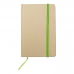 Taschennotizbücher aus Recyclingmaterial bedrucken Farbe lindgrün