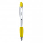 2-in-1-Kugelschreiber bunt mit Neonfarbe Farbe gelb