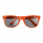 Sonnenbrille mit Logo im Siebdruck Farbe orange erste Ansicht