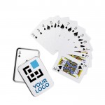 Spielkarten in einer Metallbox bedrucken Ansicht mit Druckbereich