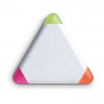 Textmarker in einem Dreieck Farbe weiß