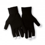 Taktile Handschuhe für Handys Farbe schwarz zweite Ansicht