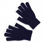 Taktile Handschuhe für Handys Farbe blau