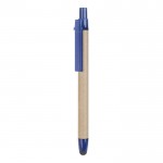 Merchandising-Kugelschreiber aus Karton Farbe blau