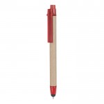 Merchandising-Kugelschreiber aus Karton Farbe rot