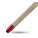 Merchandising-Kugelschreiber aus Karton Farbe rot erste Ansicht