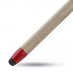 Merchandising-Kugelschreiber aus Karton Farbe rot dritte Ansicht