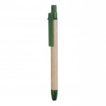 Merchandising-Kugelschreiber aus Karton Farbe grün