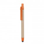 Merchandising-Kugelschreiber aus Karton Farbe orange