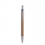 Eleganter nachhaltiger Kugelschreiber aus Karton Farbe mattsilber