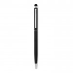 Dünner Kugelschreiber mit Touchpen Farbe schwarz