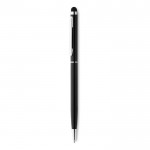 Dünner Kugelschreiber mit Touchpen Farbe schwarz erste Ansicht