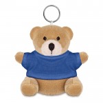 Schlüsselanhänger Werbeartikel mit Teddybär Farbe blau