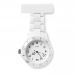 Elegante Uhr für das Revers Farbe weiß
