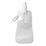Faltbare Wasserflaschen als Werbegeschenk Farbe weiß