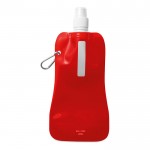Faltbare Wasserflaschen als Werbegeschenk Farbe rot