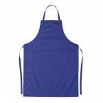 Verstellbare Schürze mit Taschen 190 g/m2 Farbe blau