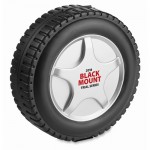 Lustiges Set in Reifenform bedrucken Farbe schwarz zweite Ansicht mit Logo