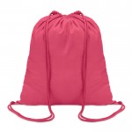 Bedruckter Rucksack Baumwolle 100 g/m2 Farbe pink