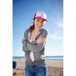 Werbeartikel Kappe im Trucker-Stil Farbe pink Stimmungsbild 4