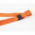 Bedrucktes Schlüsselband für Firmen (2 cm) Farbe orange vierte Ansicht