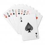 Kartenspiel als Werbegeschenk in einer Box Farbe rot