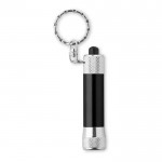 Origineller Schlüsselanhänger mit Taschenlampe Farbe schwarz
