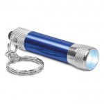 Origineller Schlüsselanhänger mit Taschenlampe Farbe blau erste Ansicht