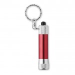 Origineller Schlüsselanhänger mit Taschenlampe Farbe rot