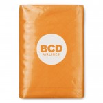 Paket Taschentücher bedrucken Farbe orange Ansicht mit Logo 1