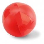 Strandball mit Logo bedrucken zum Verschenken Farbe rot