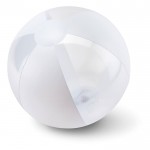 Strandball mit Logo bedrucken zum Verschenken Farbe weiß