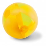 Strandball mit Logo bedrucken zum Verschenken Farbe gelb