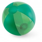 Strandball mit Logo bedrucken zum Verschenken Farbe grün erste Ansicht