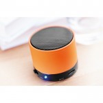 Runder bedruckter Bluetooth-Lautsprecher Farbe orange Stimmungsbild 7