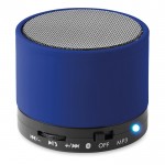 Runder bedruckter Bluetooth-Lautsprecher Farbe köngisblau