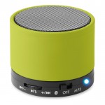 Runder bedruckter Bluetooth-Lautsprecher Farbe lindgrün
