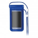 Wasserdichte Handyhülle als Werbegeschenk bedrucken Farbe blau erste Ansicht
