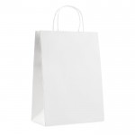 Große Papiertasche für das Werbegeschenk Farbe weiß