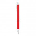 Kugelschreiber mit mattem Finish bedrucken Farbe rot