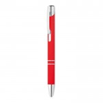 Kugelschreiber mit mattem Finish bedrucken Farbe rot erste Ansicht