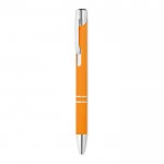 Kugelschreiber mit mattem Finish bedrucken Farbe orange erste Ansicht
