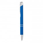 Kugelschreiber mit mattem Finish bedrucken Farbe köngisblau