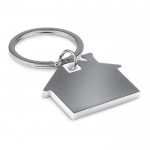 Schlüsselanhänger in Form eines Hauses als Werbeartikel Farbe weiß