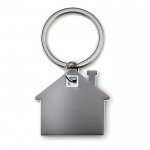 Schlüsselanhänger in Form eines Hauses als Werbeartikel Farbe weiß erste Ansicht