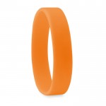Silikonarmbänder bedruckt, lieferbar innerhalb 6 bis 8 Tage Farbe orange