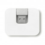 Bedruckter USB-Hub mit 4 Ports Farbe weiß zweite Ansicht