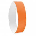 Bedruckte Tyvek-Armbänder, Farbe orange, erste Ansicht
