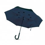 Wendbarer Regenschirm 23'‘ als Werbemittel Farbe blau