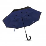 Wendbarer Regenschirm 23'‘ als Werbemittel Farbe köngisblau Ansicht mit Logo 1